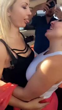 Hot Blondes Making Out