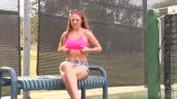 Flashing Her Tits At The Tennis Court