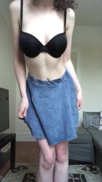 Showing Off While Getting Dressed
