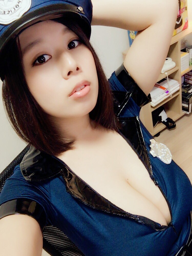 Officer Shiori on the job