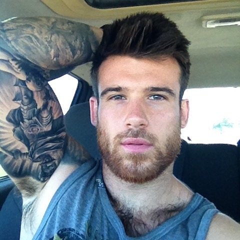 Beautiful man - love his wispy pit fur and matching beard. Hot af.