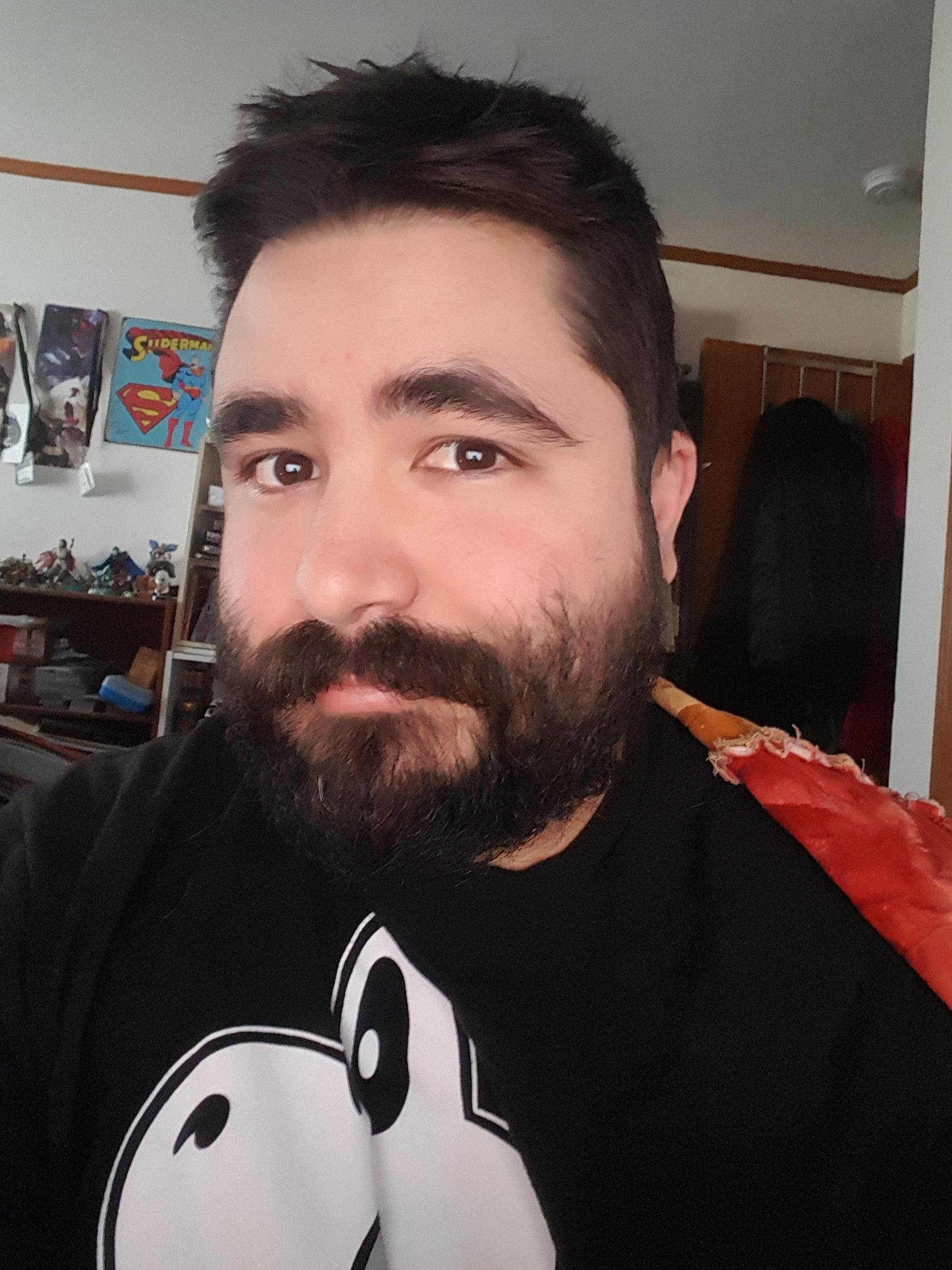 I was encouraged to post a pic of my beard progress. What do you think?