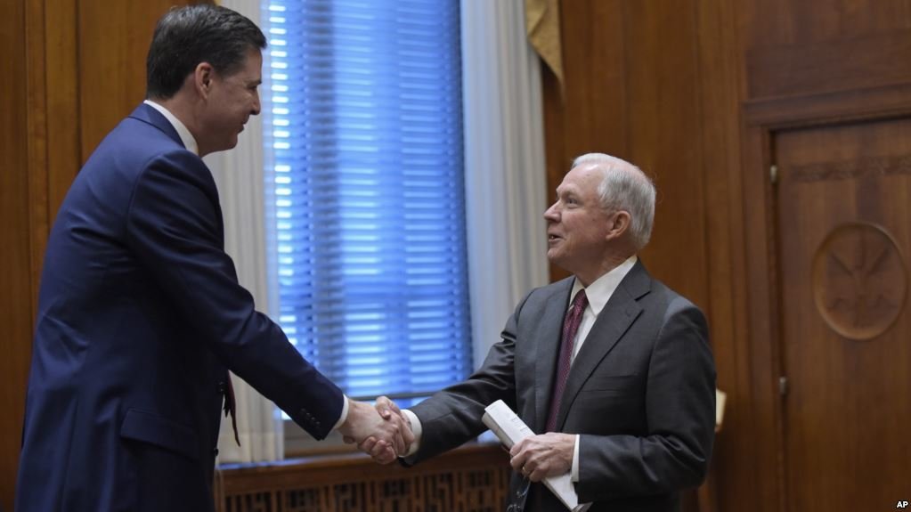 Comey and AG Sessions