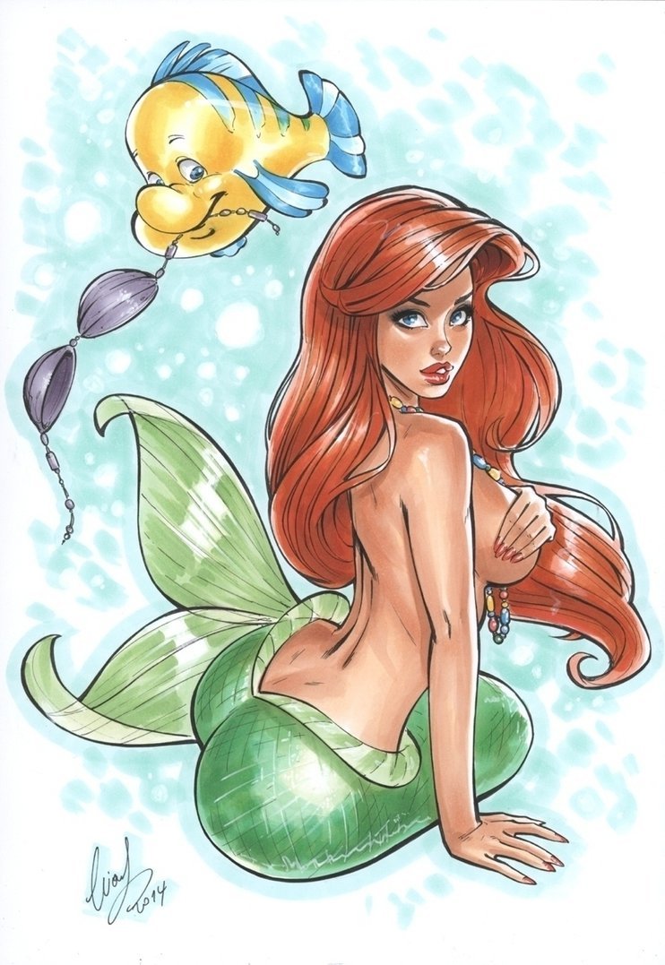 Ariel not so little mermaid by Elias Chatzoudis