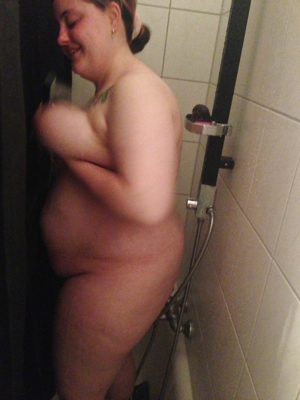 Sabrina in the shower