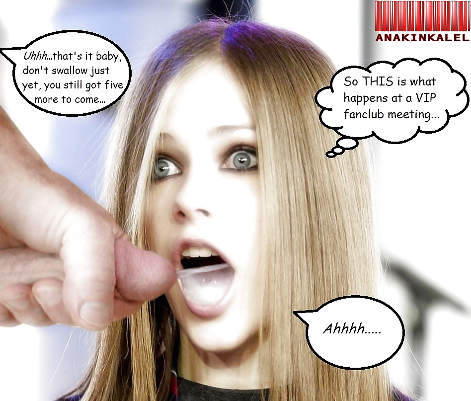 Avril Lavigne cumshots & bukkake #4