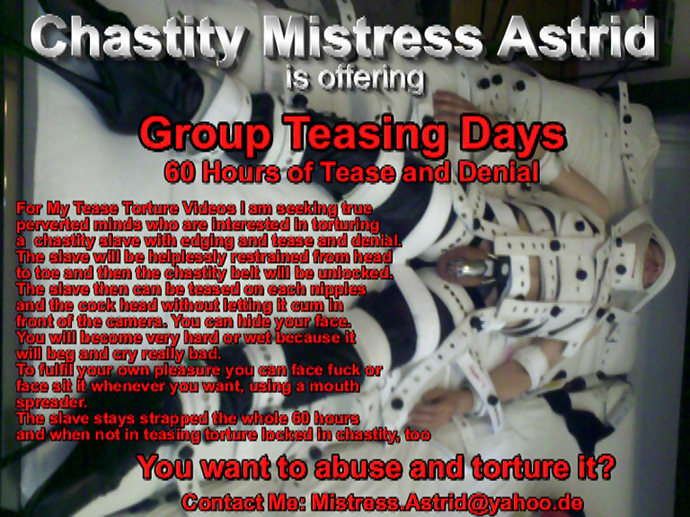 Chastity, Mistress Astrid's captions