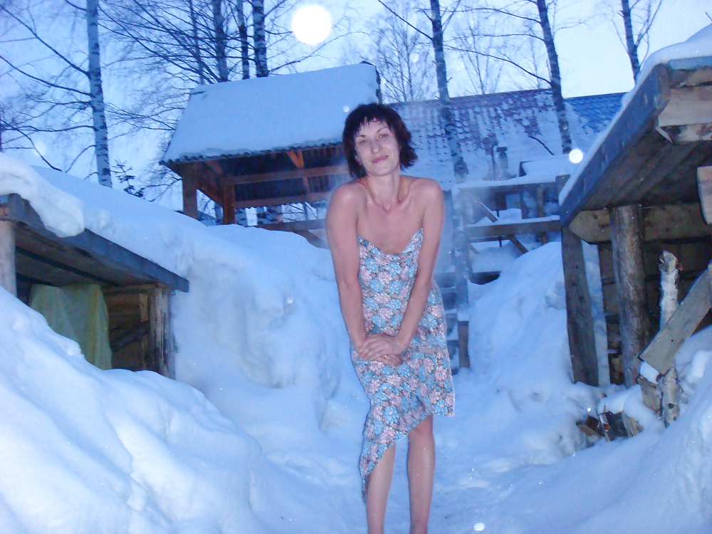Hot rus girl blowjob sauna for husband