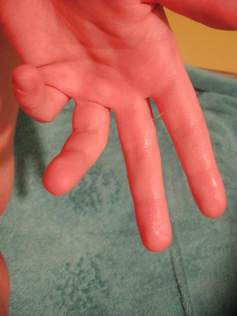 Wet fingers