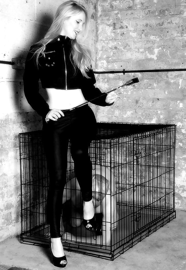 Femdom - captured in cage
