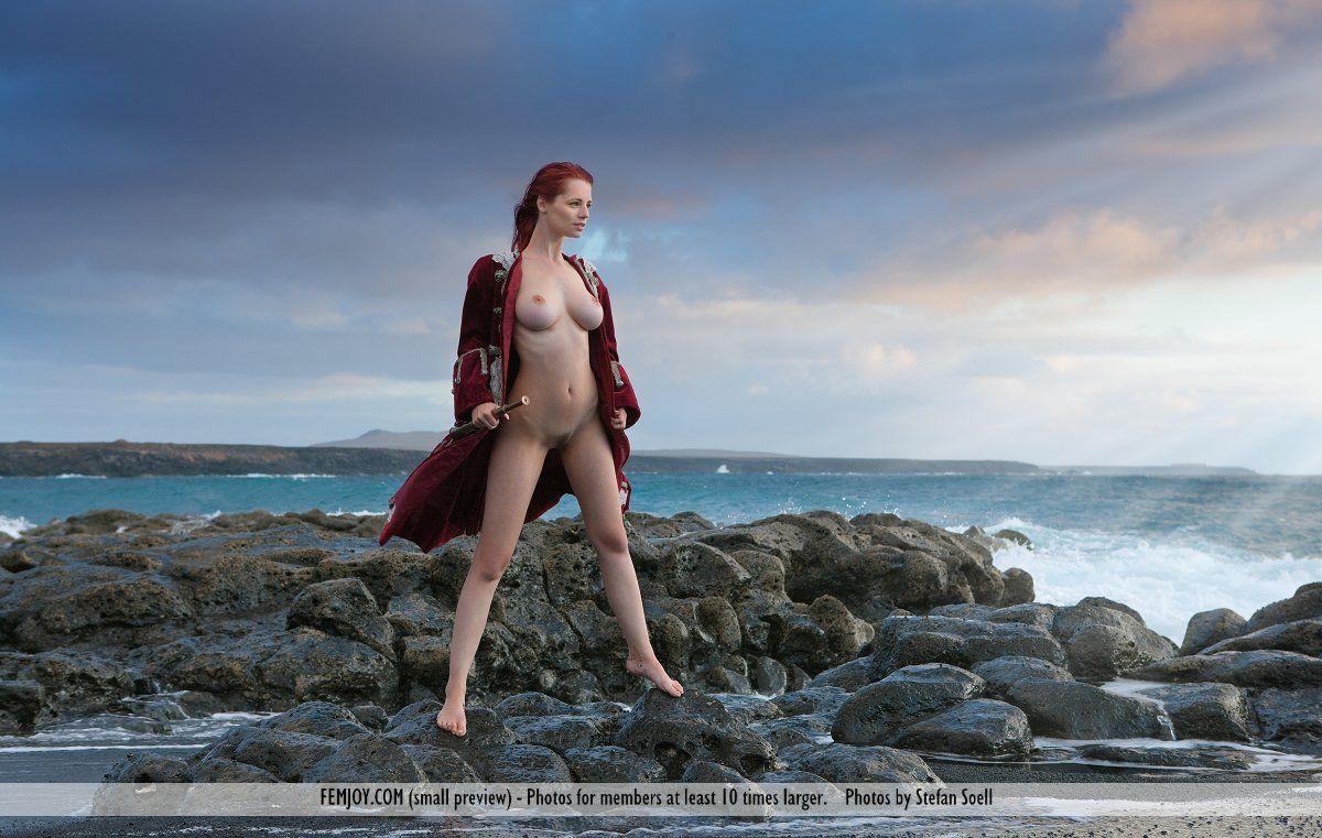 Pictures of Ariel A totally nude on the beach