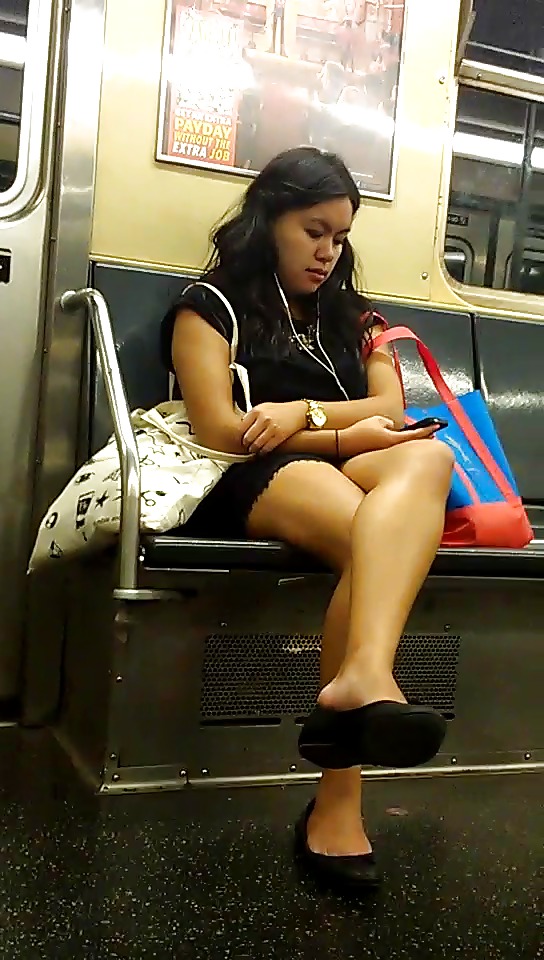 New York Subway Girls Asian Mini Skirt