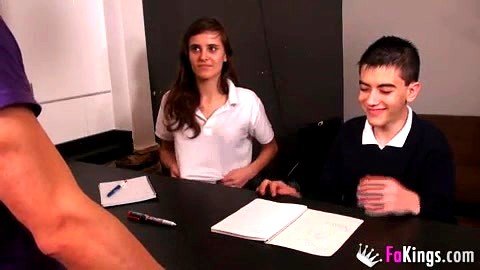 Spanish teens learn how to fuck in English class