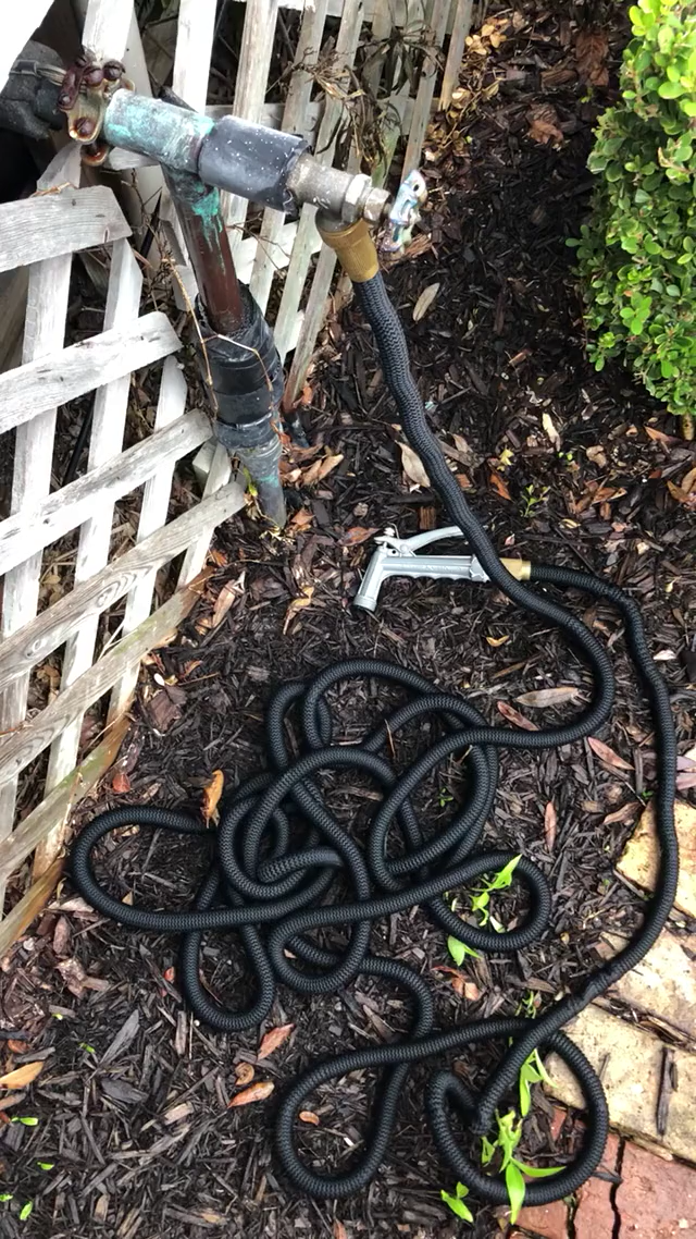 When I turn my hose on