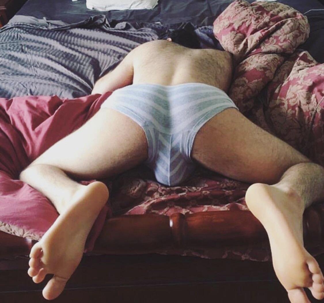 My bulge but from behind