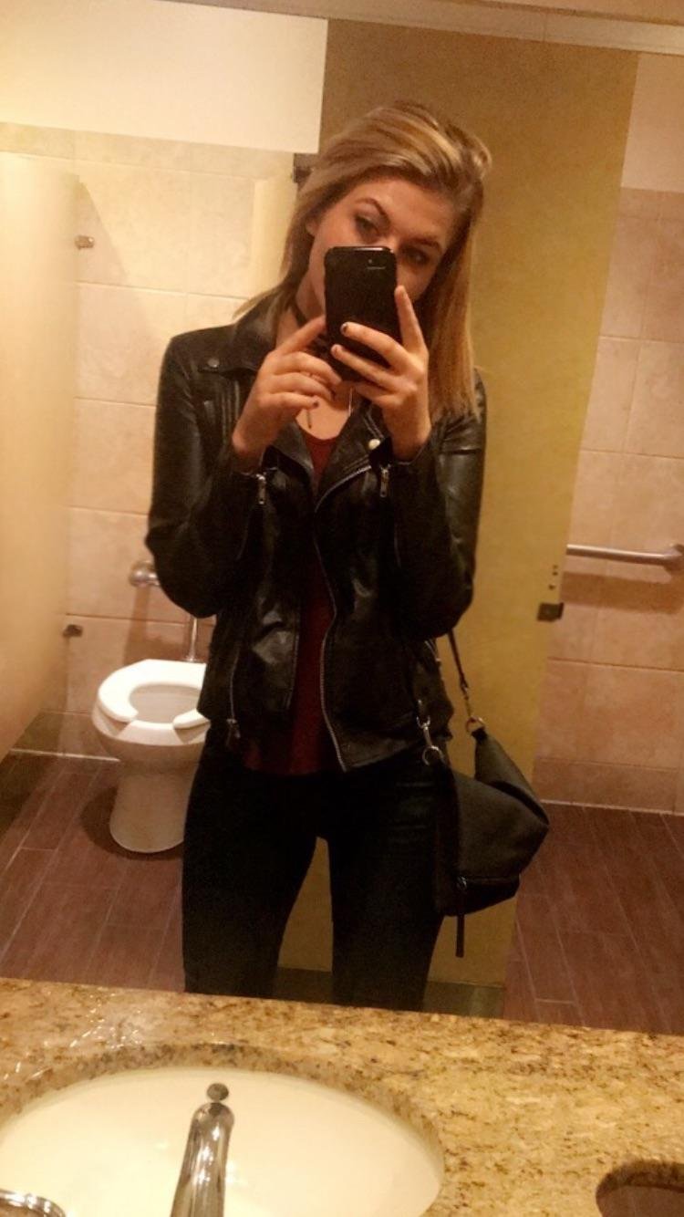 Tight pants and the Leather jacket