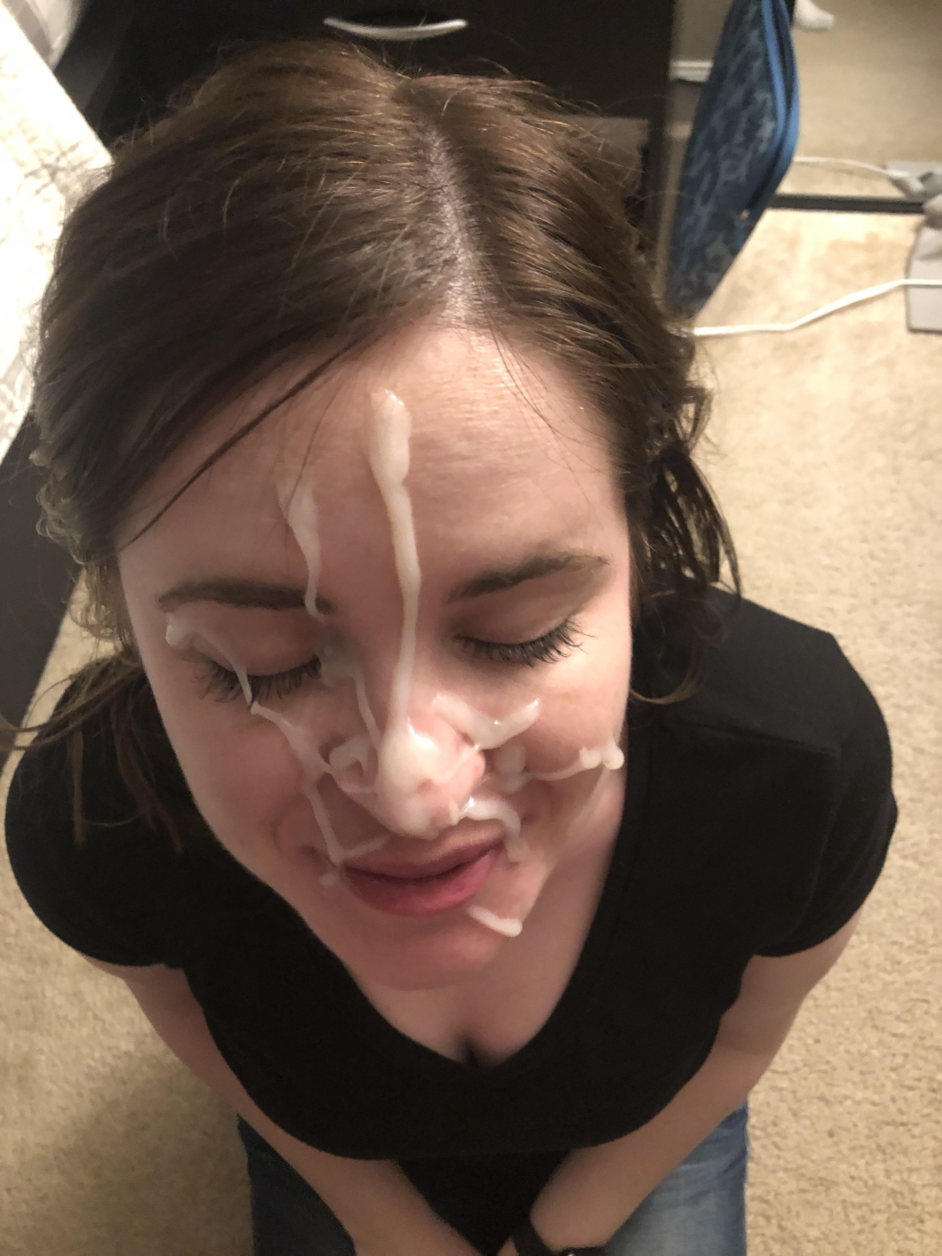 Wife gets big facial