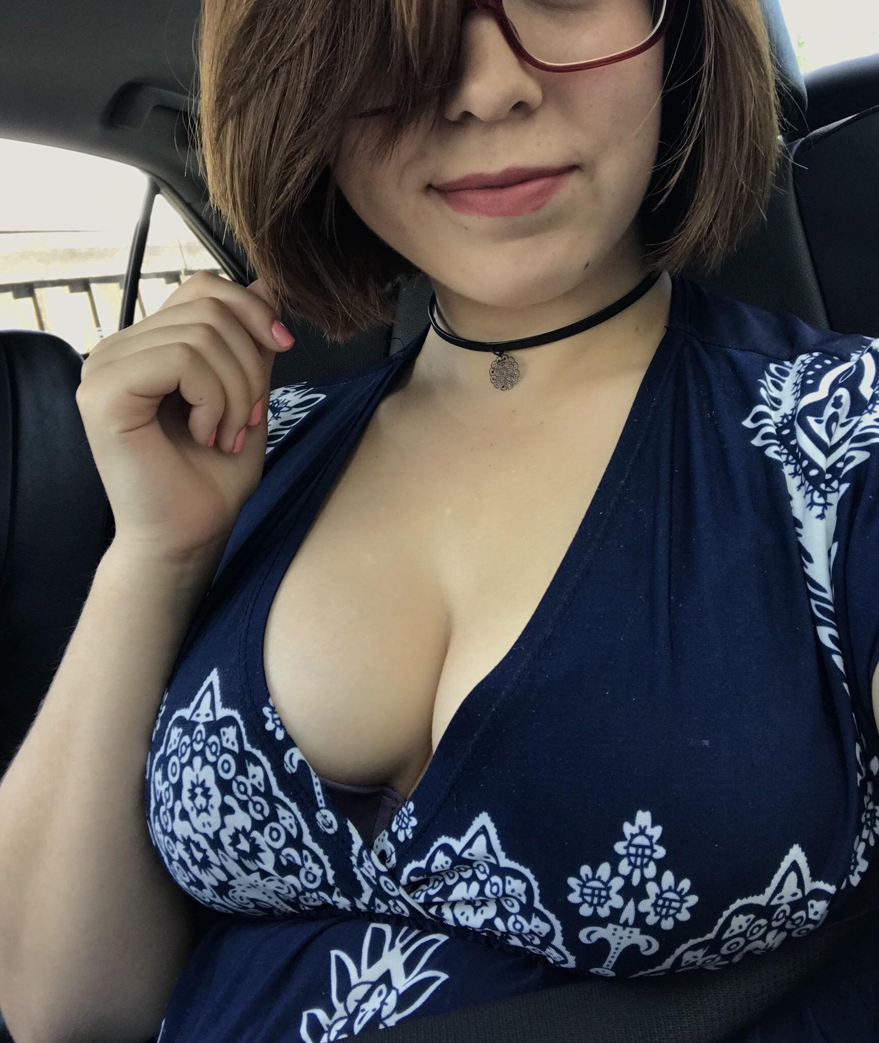 One of my favorite dresses to show off cleavage 