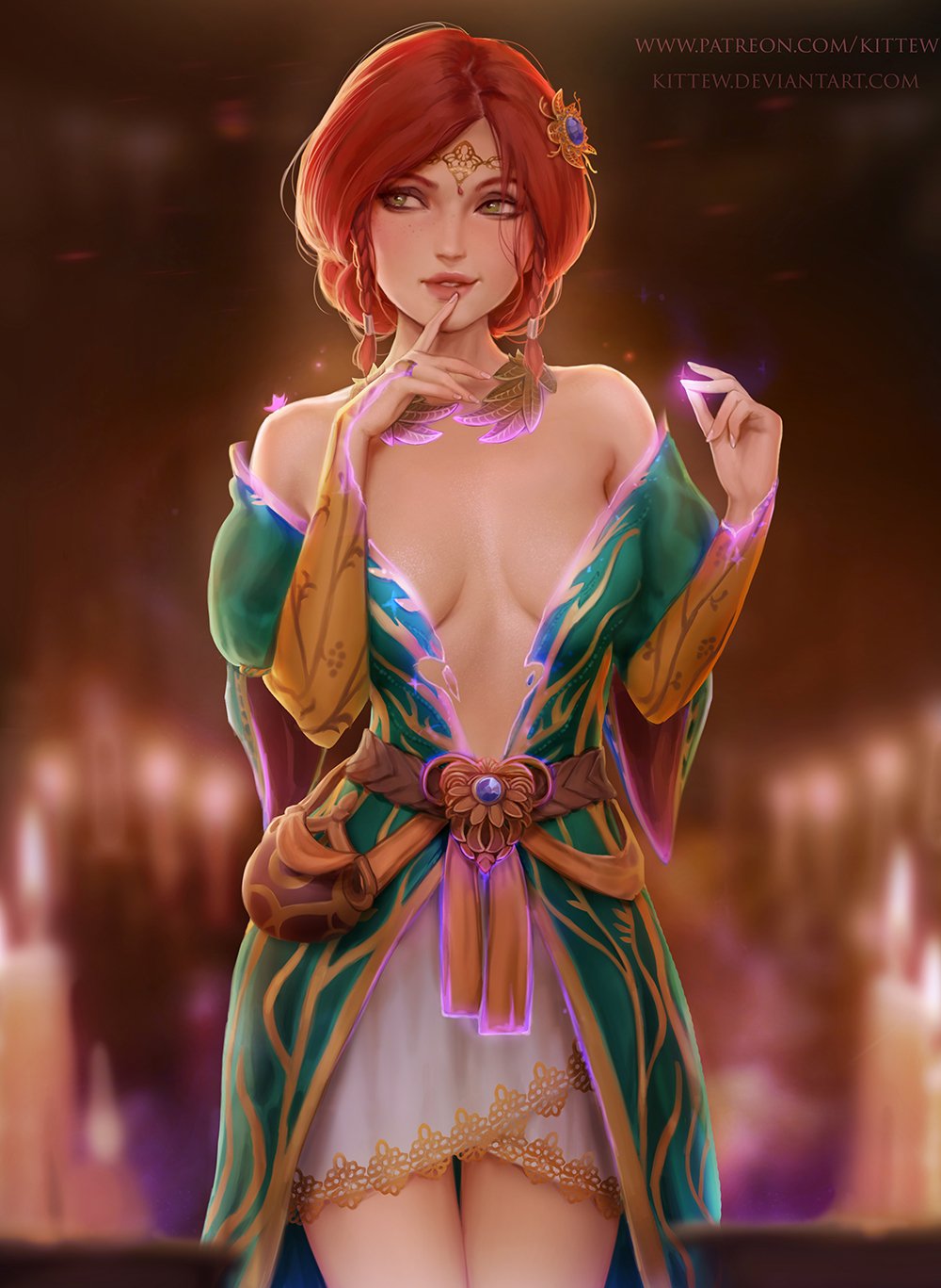 Triss Magic by Kittew