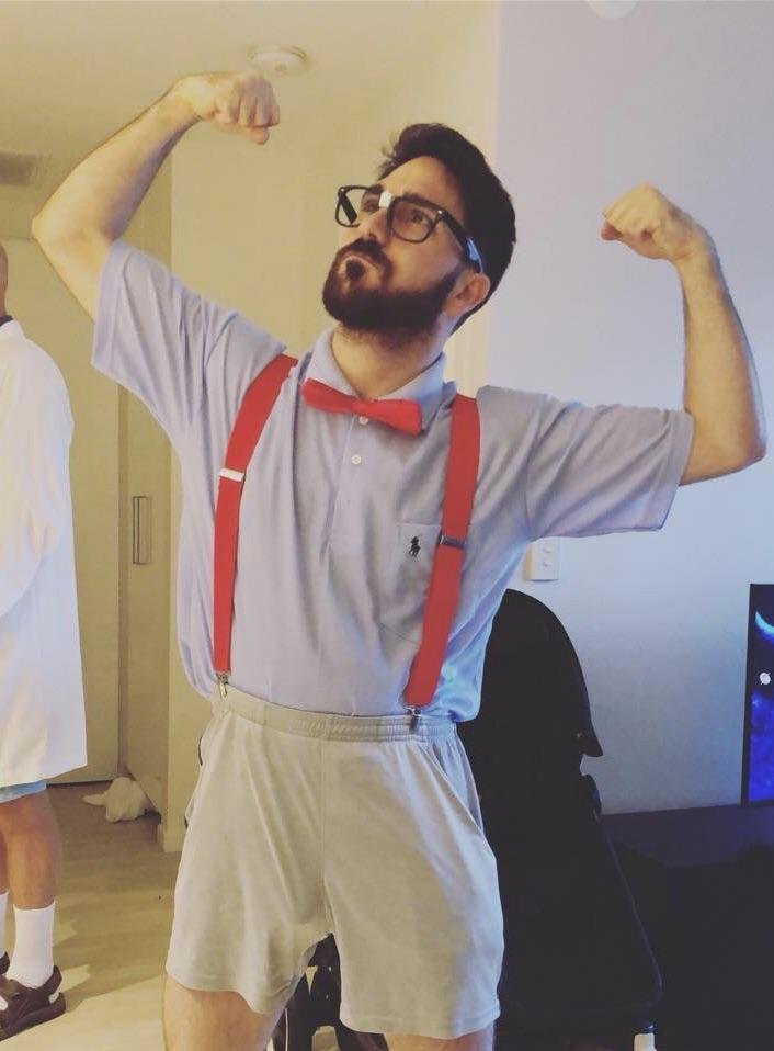 I went as a nerdy schoolboy to a party last weekend, hope no one noticed my package
