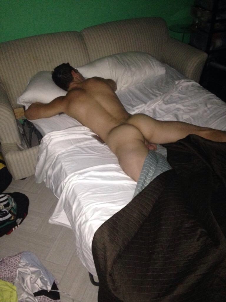 A quiet moment of my boyfriend while he sleeps, minutes before serving my football team's fellaws. Soon he'll be on four being fucked by both ends, covered with cum and piss, and a smile on his face.