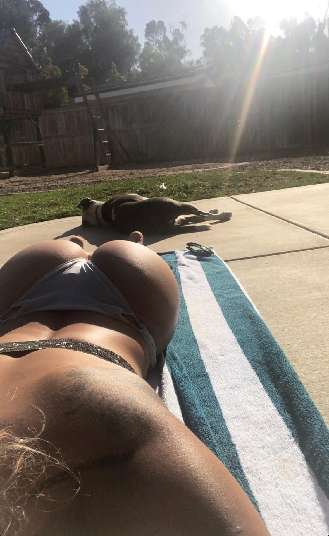 Suns out cheeks out