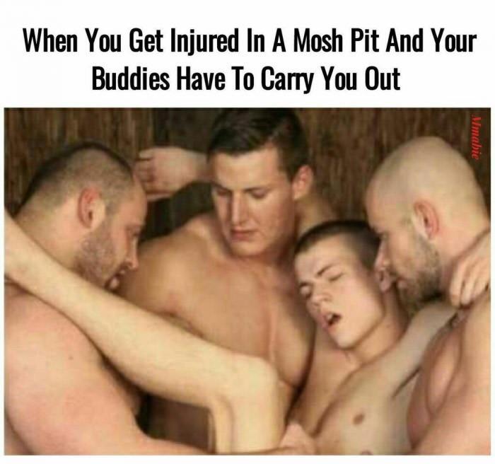 Be carefull in a mosh pit!