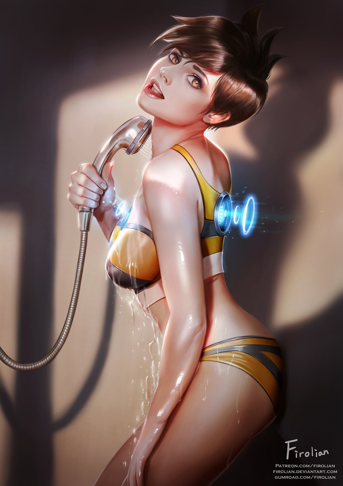 Tracer in Shower booth by firolian