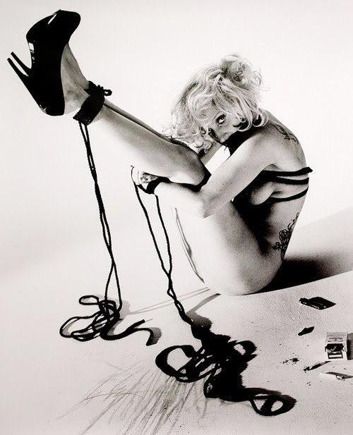 Another of Lady Gaga’s Japanese S&M shoot