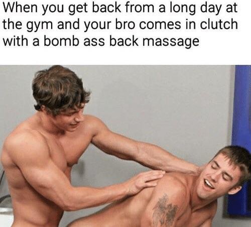I could go for a back massage after this week.