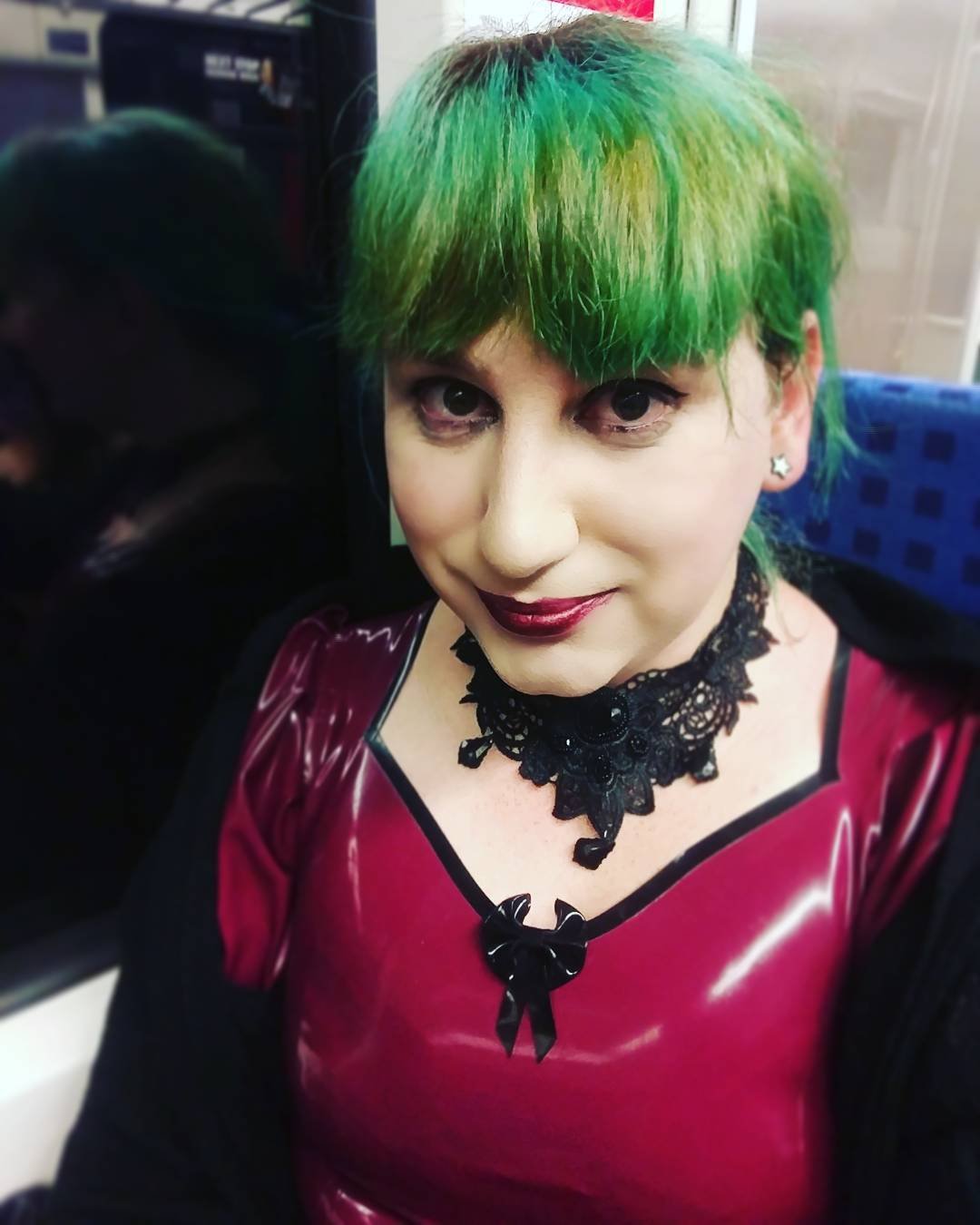 Maggie De Luchs on Instagram: Wearing latex casually on the train