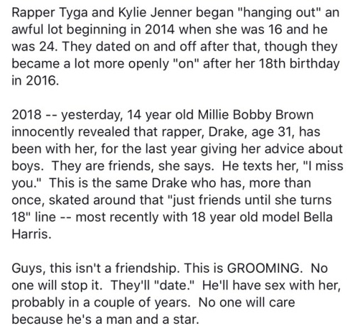 criminologyonthemind: the Drake and Millie situation? why is this being