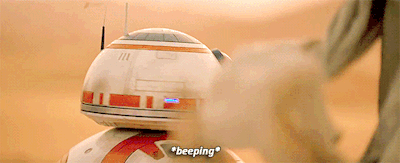 etherealopalwolf: dragonsinpanties: bb-8 doesn’t even have the capacity for facial expression and yet it perfectly echoes my exact reaction when someone shushes me the insult the betrayal the disbelief 