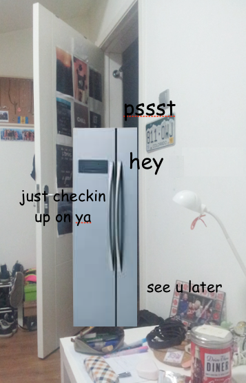 moriartys: weavemunchers: imagine if your fridge did what you do to