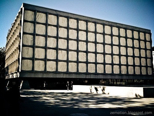 The rare book library at Yale University has no windows because the walls are made of translucent marble.