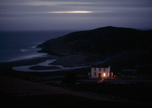 natgeofound: A solitary fisherman’s home keeps watch on quiet Placentia Bay in Newfoundland, Canada, 1974.Photograph by Sam Abell, National Geographic Creative 
