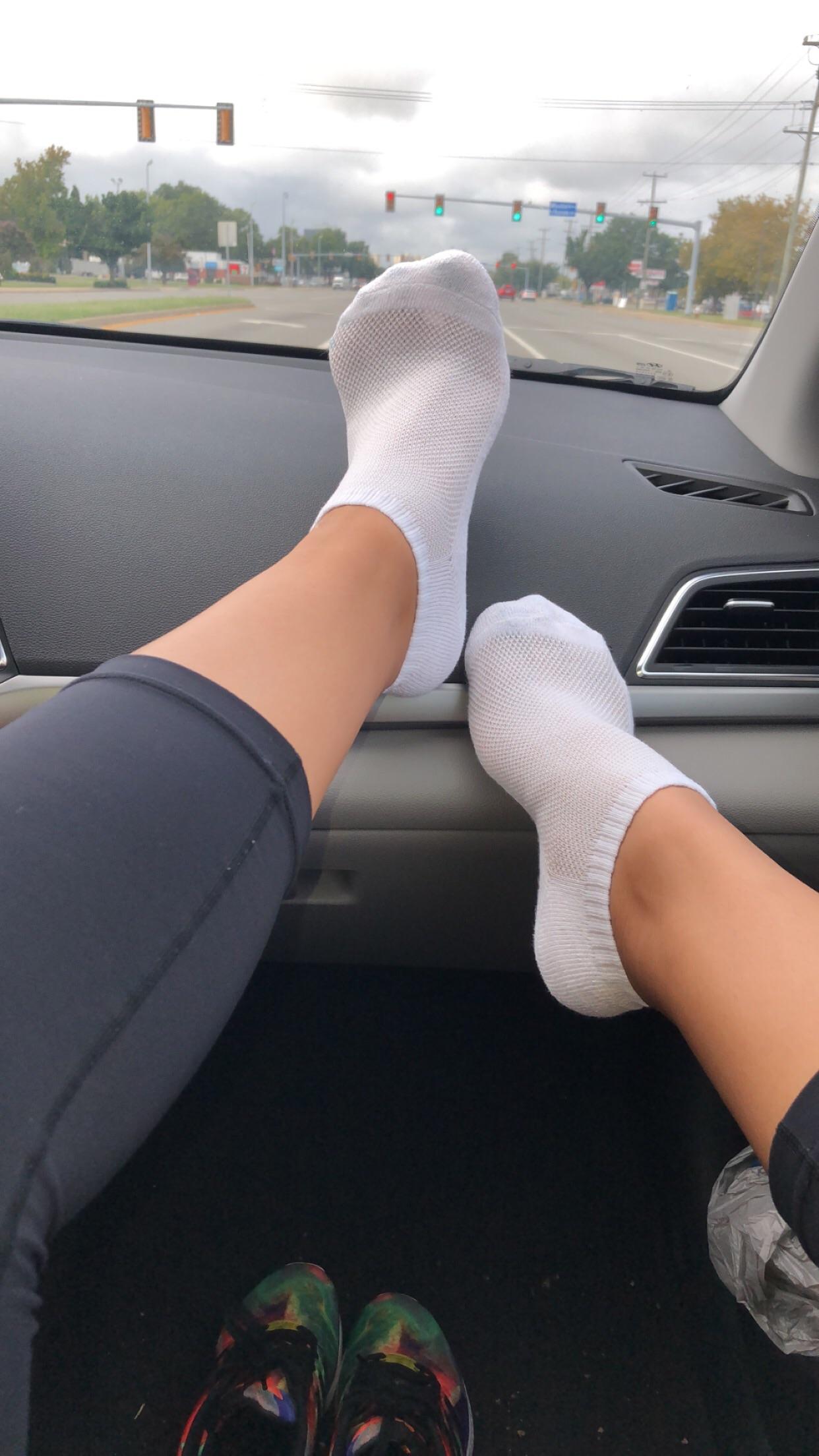 White ankle socks ☁️