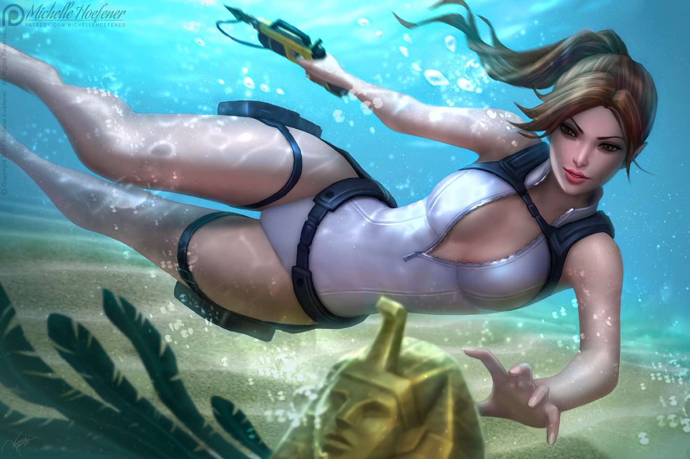 Lara Croft - Artifact Dive by MichelleHoefener