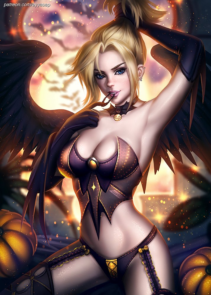 Halloween party Mercy by AyyaSAP