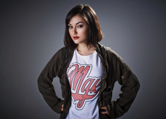 Rare picture of Sasha Grey with clothes