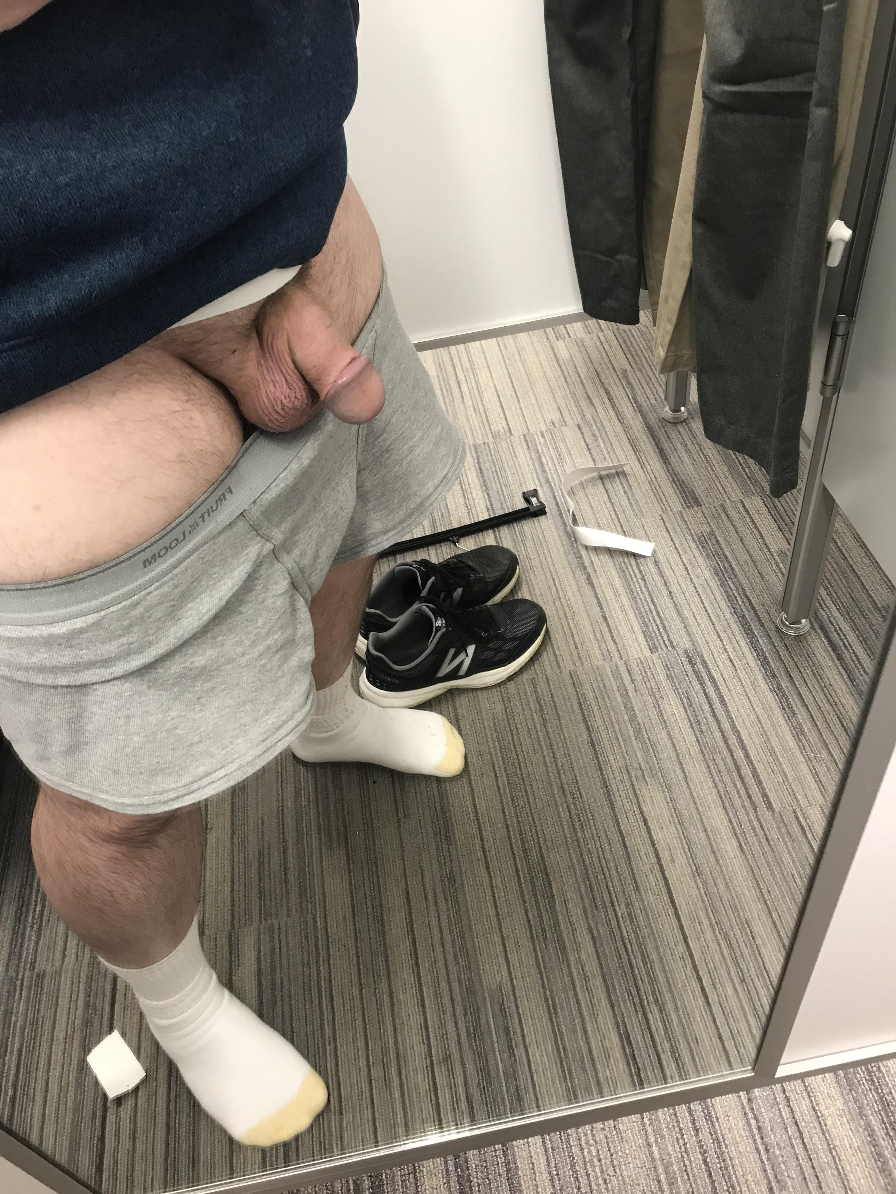 Out shopping for new pants. Wouldn’t mind a changing room BJ.