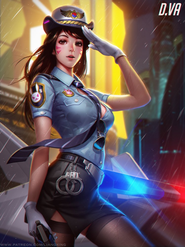 Officer D.va by Liang-Xing
