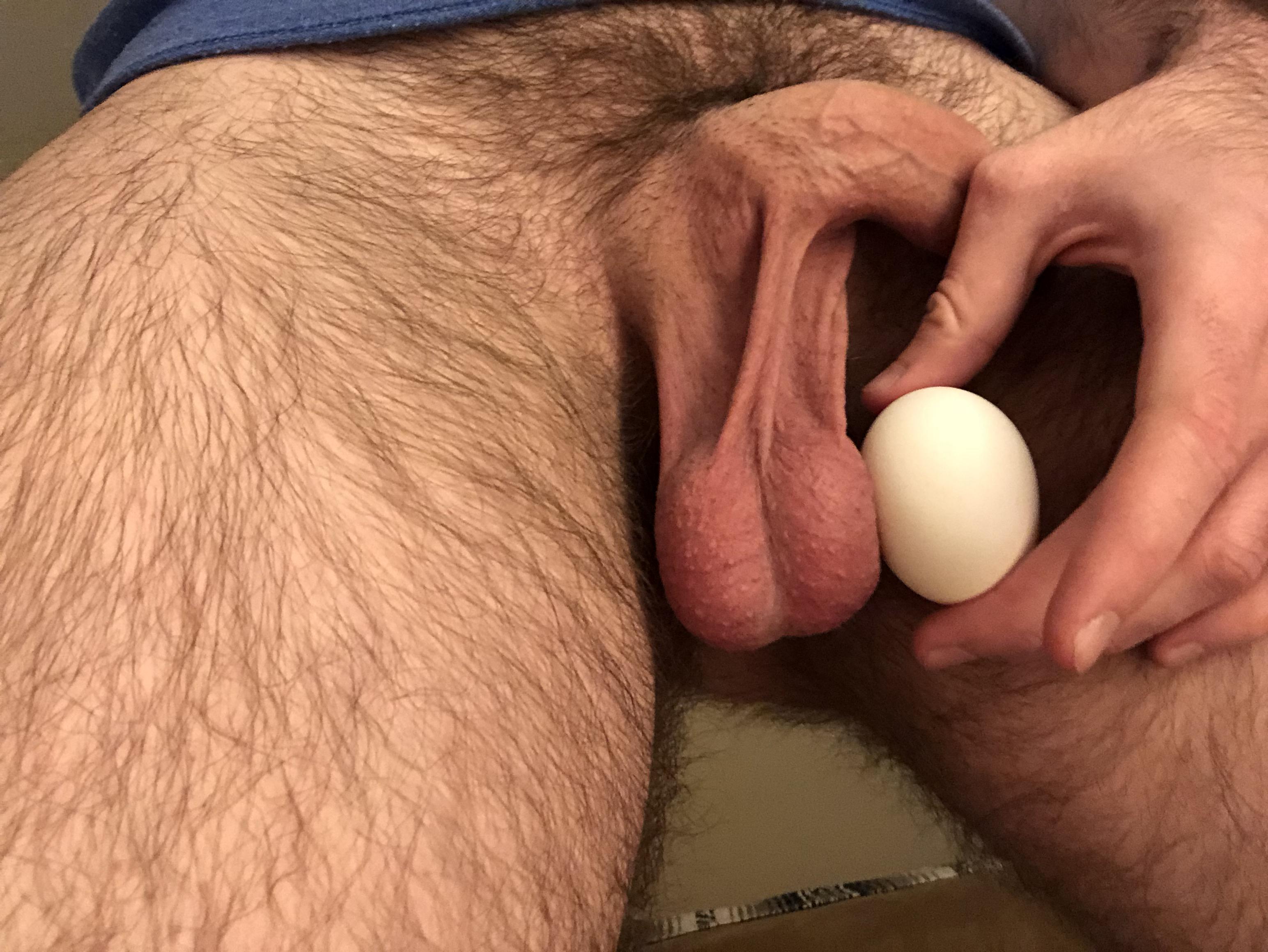 My balls compared to an egg