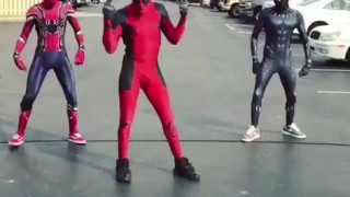 #marvel #video #all queue can eat #deadpool was GETTING IT tho :
:
dance if you’re still alive and have trilogies to finish
i’ve never seen the cha-cha slide look cool before and i’m very perturbed rn
T’chacha