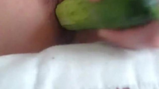 Korean Amateur Teen Pussy Cucumber Masturbation