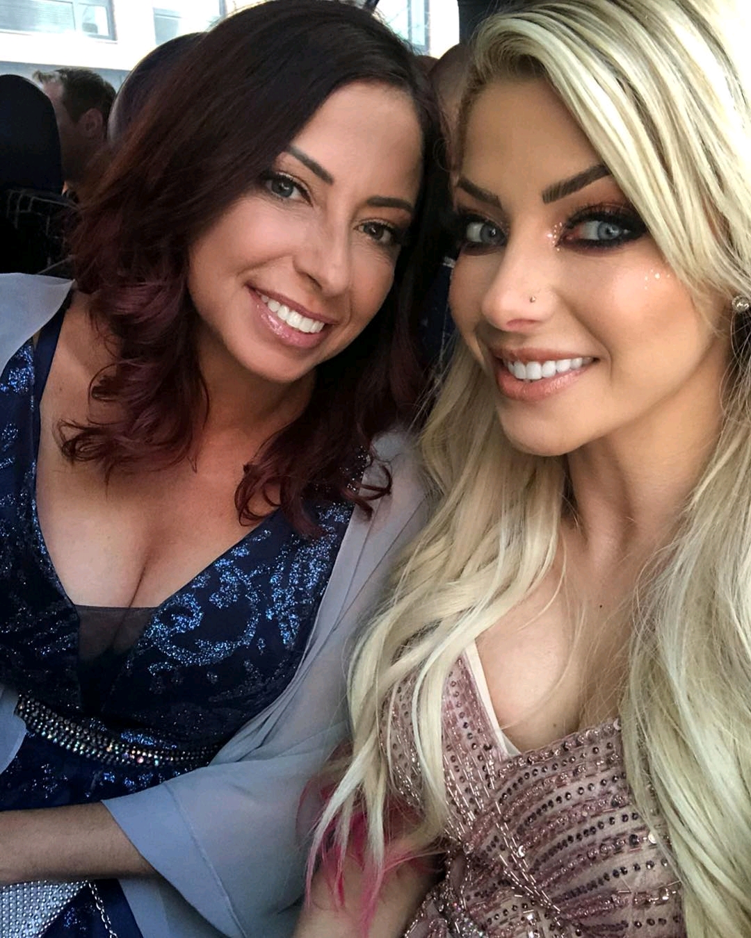 WWE Superstar Alexa Bliss (Right) or Mom