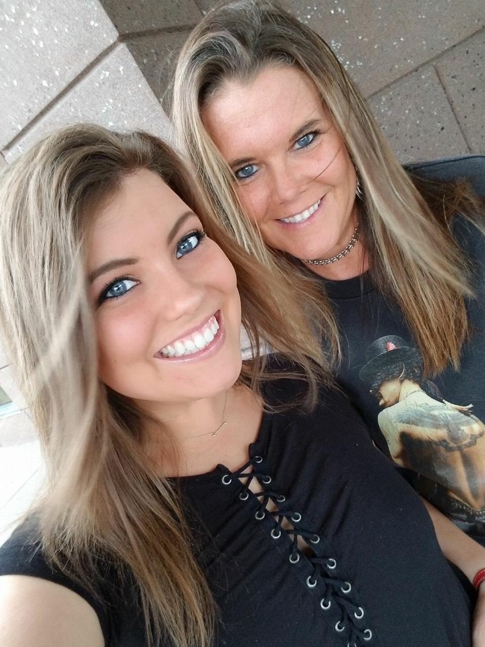 Cute Country Mom and Daughter