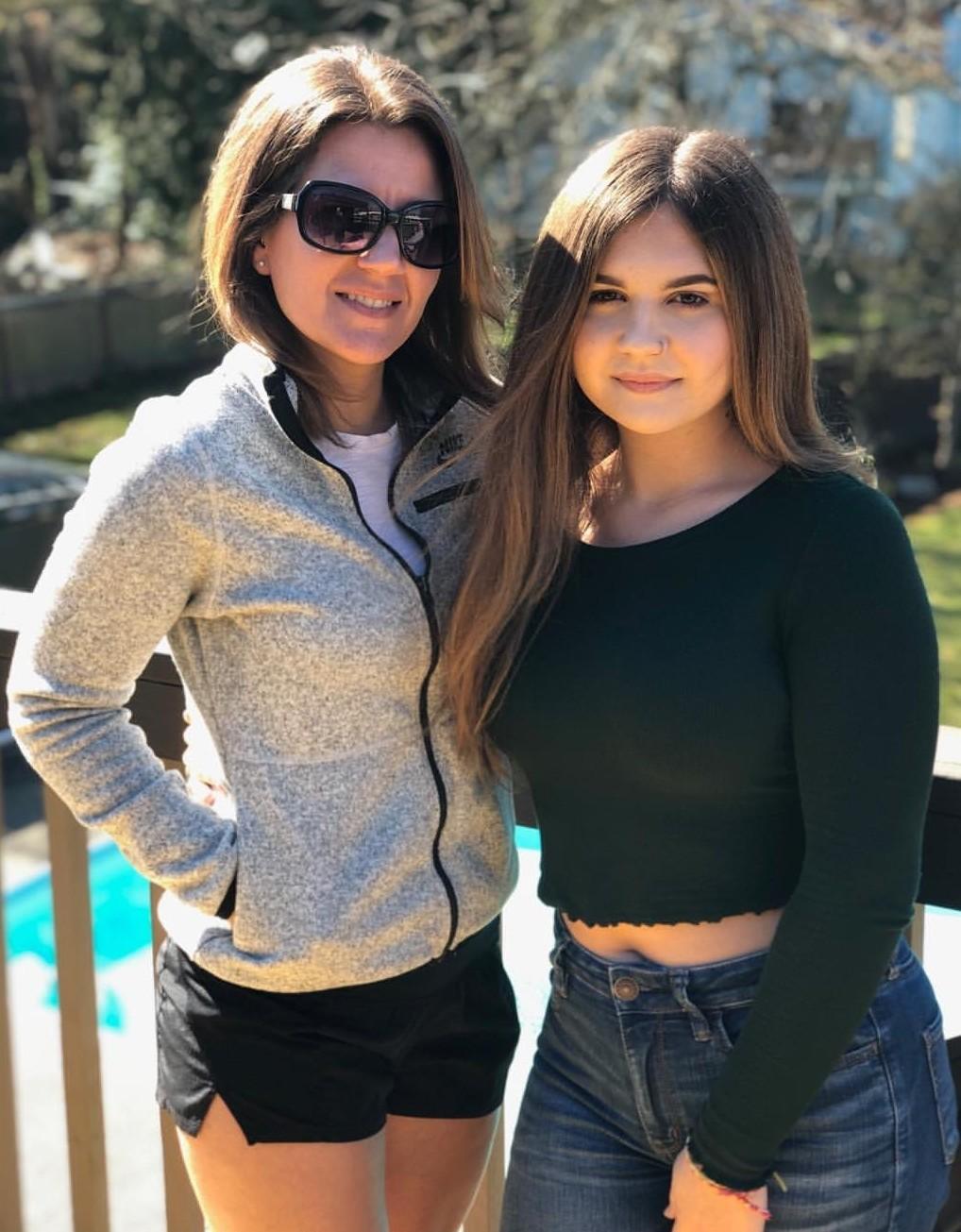 Cute Mom with busty daughter