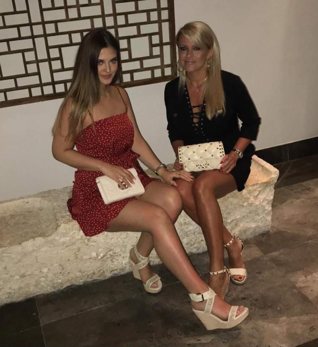 The sexy legs and eyes on these two 
