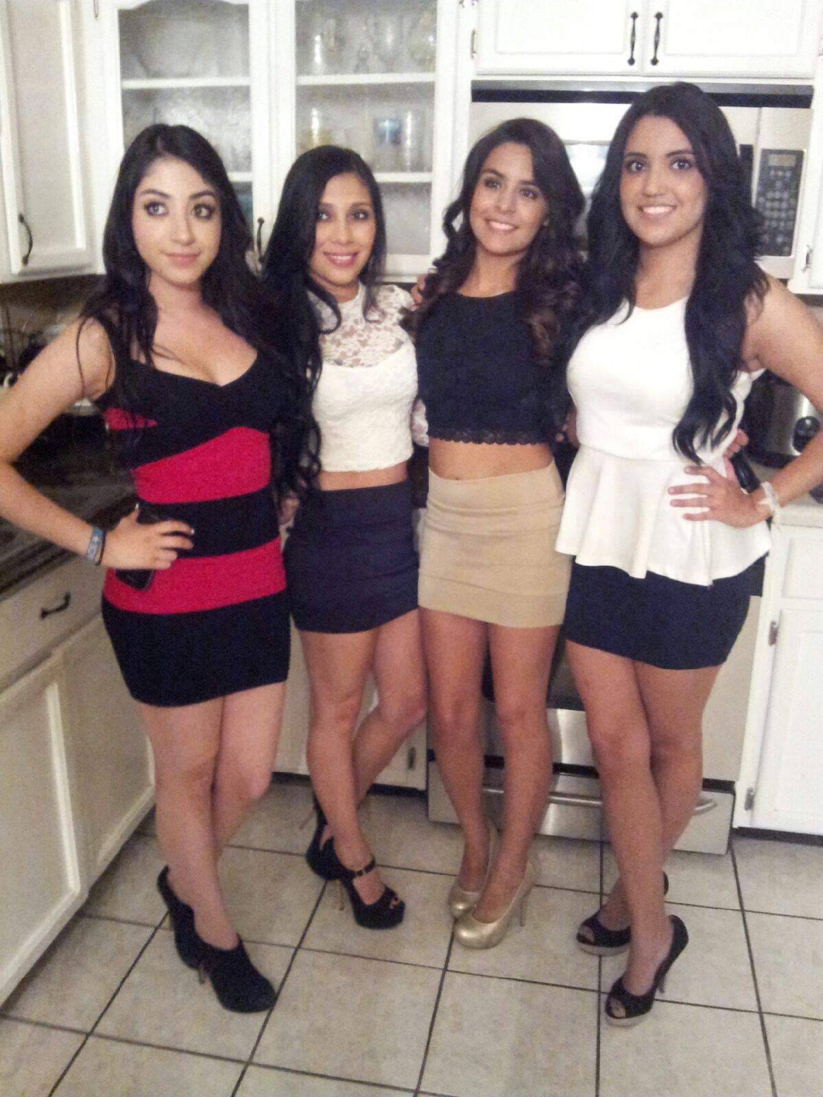 Mexican Mom and 3 daughters